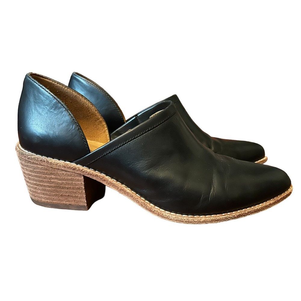 Madewell The Brady Lowcut Bootie Shoe Black Leather Womens‎ Size 8